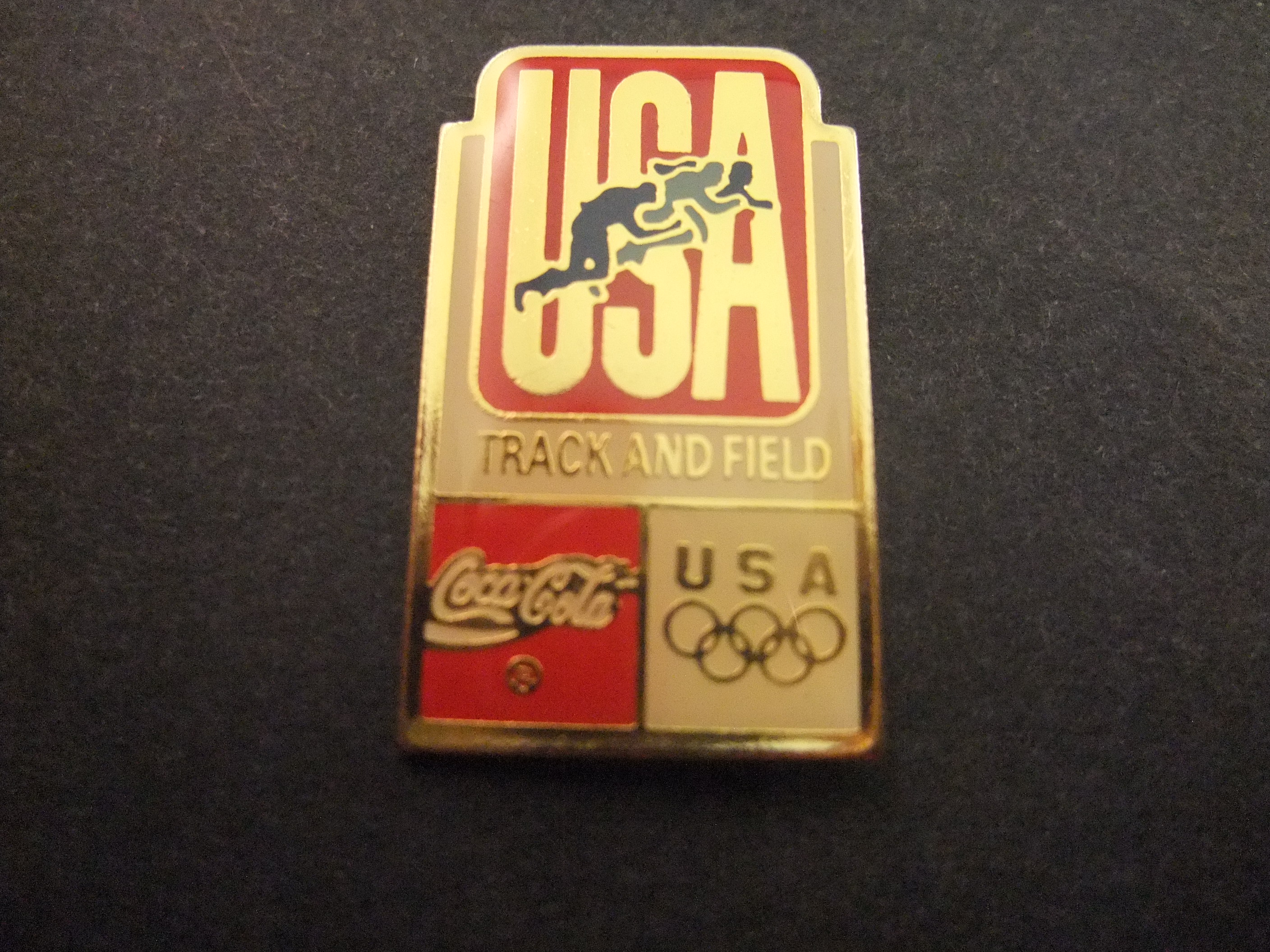 Olympische Spelen Seoel 1988 team USA track and field sponsor Coca Cola